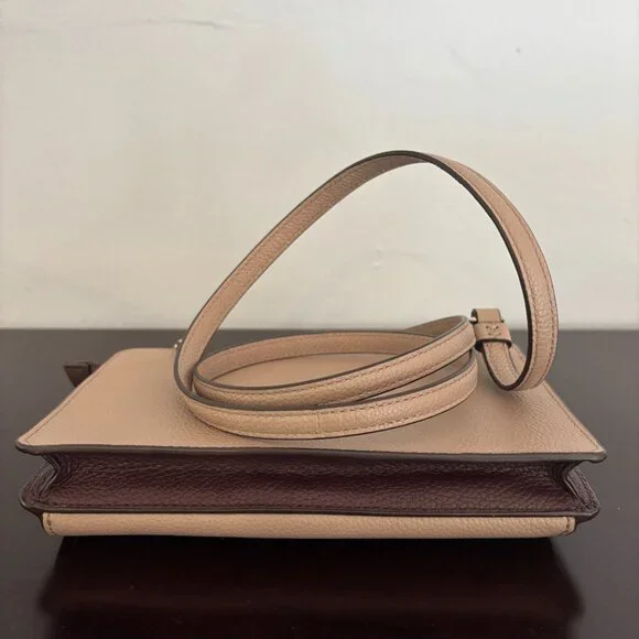 Coach Colorblock Taupe Grey (Stone) Melon Multi Pop Up Messenger Crossbody - Picture 8 of 16